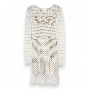 NWOT Michael Kors Crocheted White Bodycon Dress XS Cottagecore Old Money Boho